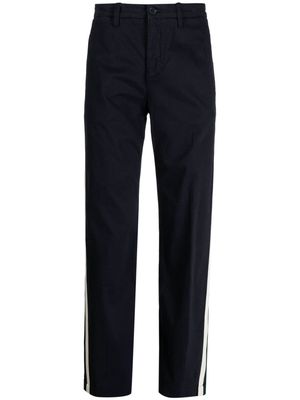 Lacoste straight-leg striped chino trousers - Blue