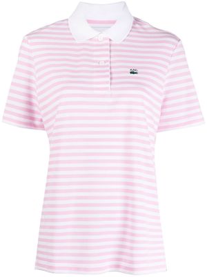 Lacoste striped short-sleeve polo shirt - Pink