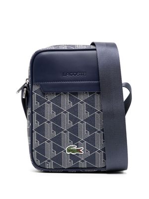 Lacoste The Blend logo-patch messenger bag - Blue