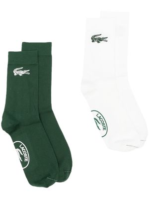 Lacoste two-pack knitted socks - White