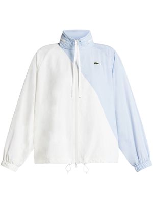 Lacoste two-tone mock-neck jacket - White