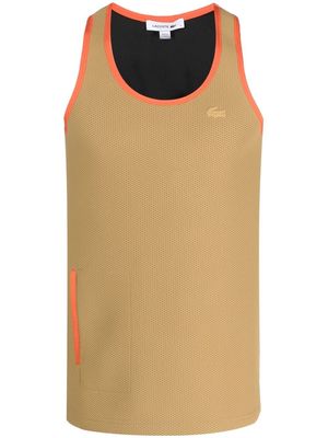 Lacoste two-tone tank top - Neutrals