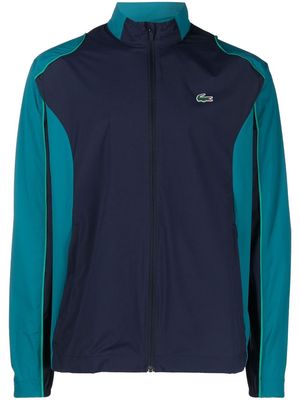 Lacoste two-tone zip-up track jacket - Blue