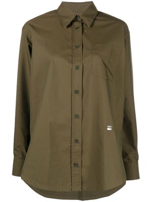 Lacoste x A.P.C. cotton-blend shirt - Green