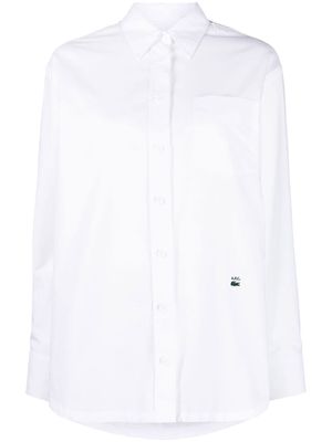 Lacoste x A.P.C. cotton shirt - White