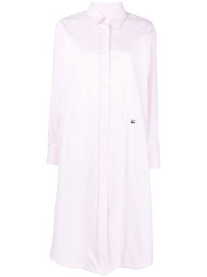 Lacoste x A.P.C. midi shirt dress - White