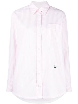 Lacoste x A.P.C. striped cotton shirt - White