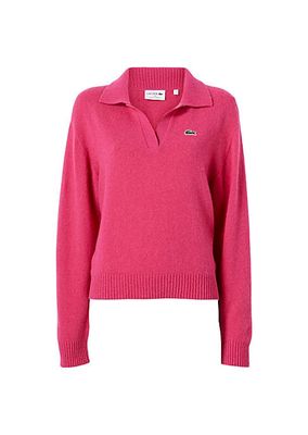 Lacoste X Bandier Cashmere Polo Sweater