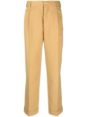 Lacoste x le FLEUR straight-leg trousers - Yellow