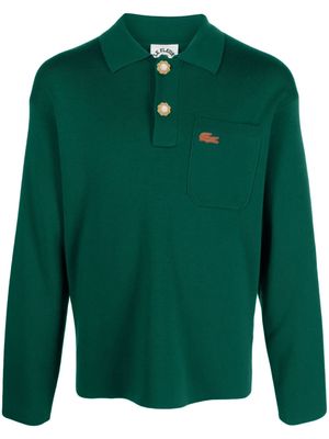 Lacoste x le FLEUR wool polo shirt - Green