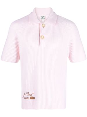 Lacoste x le FLEUR wool polo shirt - Pink