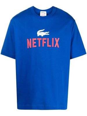 Lacoste x Netflix cotton T-shirt - Blue