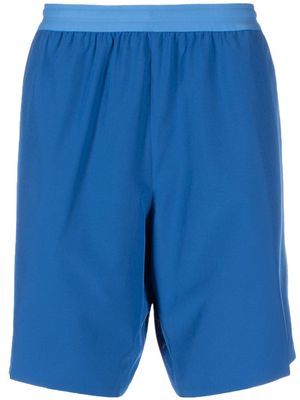 Lacoste x Novak Djokovic logo-waistband tennis shorts - Blue