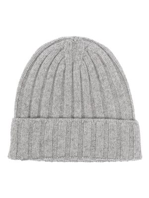 Lady Anne cable-knit cashmere beanie - Grey