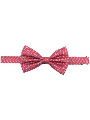 Lady Anne dragon-fly silk bow tie - Red