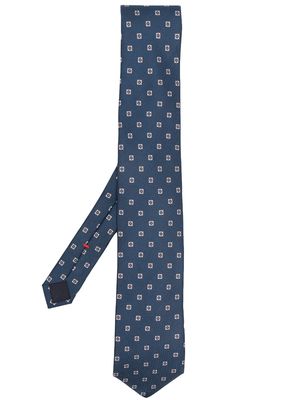 Lady Anne floral-print silk tie - Blue