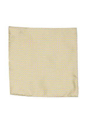 Lady Anne pattern-print silk handkerchief - Yellow