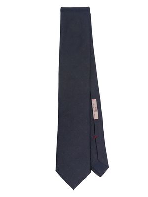 Lady Anne polka dot-jacquard silk tie - Blue