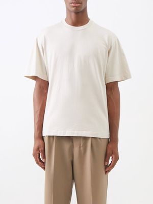Lady White Co. - Athens Crew-neck Cotton-jersey T-shirt - Mens - Cream