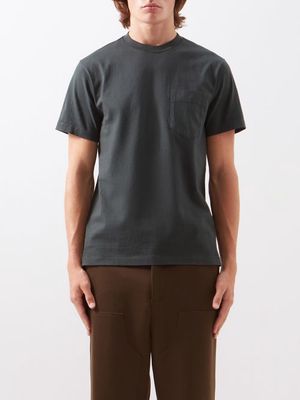 Lady White Co. - Balta Patch-pocket Cotton-jersey T-shirt - Mens - Dark Green