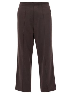 Lady White Co. - Front-seam Cotton-blend Jersey Track Pants - Mens - Brown