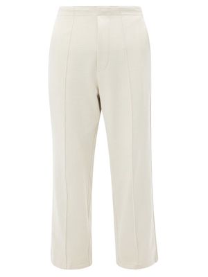 Lady White Co. - Front-seam Cotton-blend Jersey Track Pants - Mens - Cream