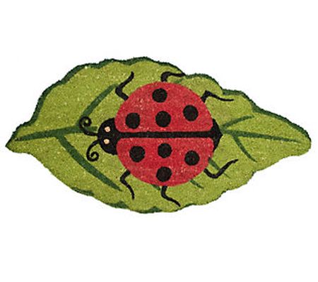 Ladybug Coir Doormat with PVC Backing