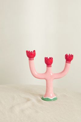 Laetitia Rouget - Tulip Ceramic Candle Holder - Pink