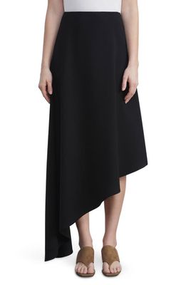 Lafayette 148 New York Asymmetric Crepe Skirt in Black