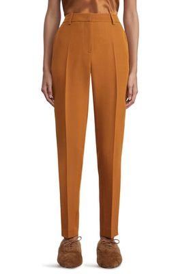 Lafayette 148 New York Clinton Wool & Silk Ankle Pants in Curry