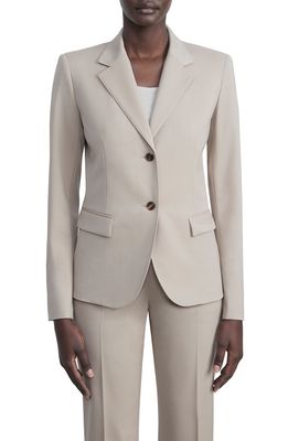 Lafayette 148 New York Clyde Stretch Wool Blazer in Taupe