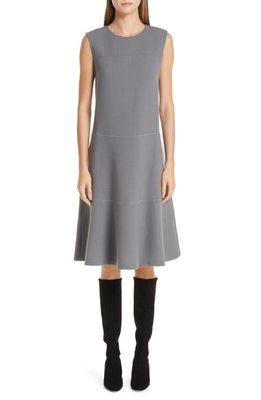 Lafayette 148 New York Colby Chain Trim Fit & Flare Dress in Rock