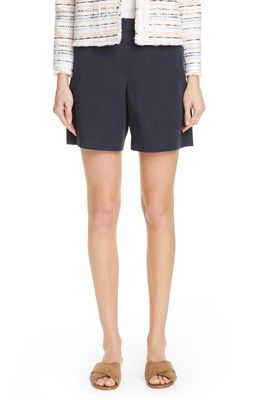 Lafayette 148 New York Fulton Cotton Shorts in Ink