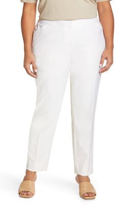 Lafayette 148 New York Irving Stretch Wool Pants in Ivory