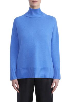 Lafayette 148 New York Melange Cashmere Sweater in Blue Iris