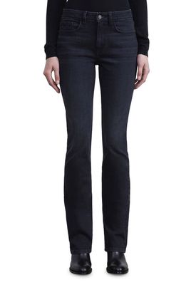 Lafayette 148 New York Mercer Kick Flare Jeans in Washed Onyx