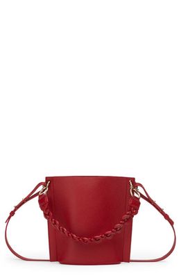Lafayette 148 New York Mini The 8 Knot Leather Shoulder Bag in Flame