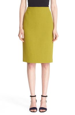 Lafayette 148 New York Pencil Skirt with Back Vent in Deep Plantain