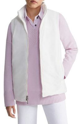 Lafayette 148 New York Reversible Quilted Vest in White