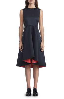 Lafayette 148 New York Sleeveless High-Low Fit & Flare Dress in Black