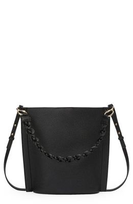 Lafayette 148 New York Small The 8 Knot Leather Shoulder Bag in Black