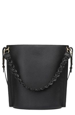 Lafayette 148 New York The 8 Knot Leather Shoulder Bag in Black