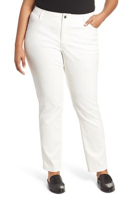 Lafayette 148 New York Thompson Primo Denim Jeans in White