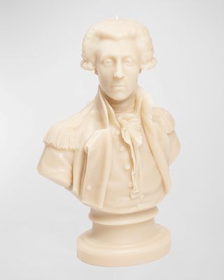 Lafayette Bust Candle, Stone