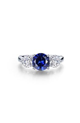 Lafonn Classic Lab Created Sapphire & Simulated Diamond Ring in Blue