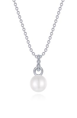 Lafonn Cultured Freshwater Pearl Necklace in White