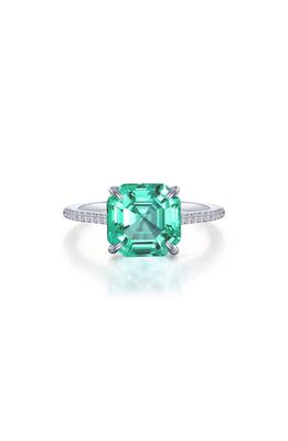 Lafonn Fancy Lab Grown Sapphire Ring in Green