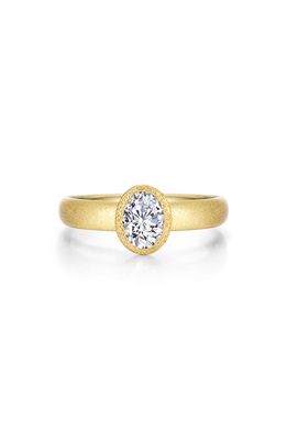 Lafonn Oval Simulated Diamond Solitaire Ring in White