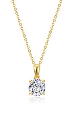 Lafonn Simulated Diamond Solitaire Pendant Necklace in White