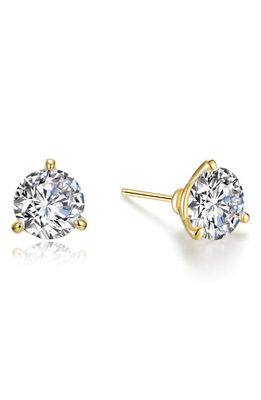 Lafonn Simulated Diamond Stud Earrings in White/Gold